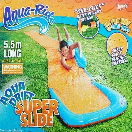 Aqua Ride Aqua Drift Super Backyard Water Slide - 5.5m | Crazy Sales