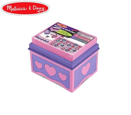 Melissa & Doug Decorate Your Own Wooden Jewellery Box 