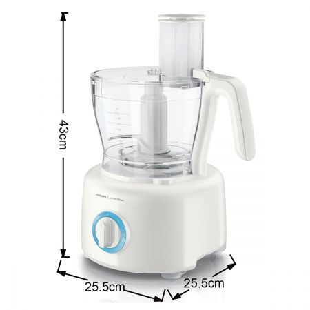 Philips Oliver Food Processor - 1000W with 3.4L Bowl & Accessories