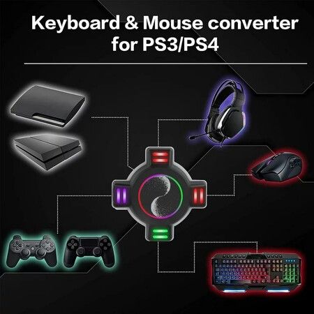 Keyboard Mouse Converter Adapter For PS4 PS3 Xbox One Nintendo Switch  Gamepad