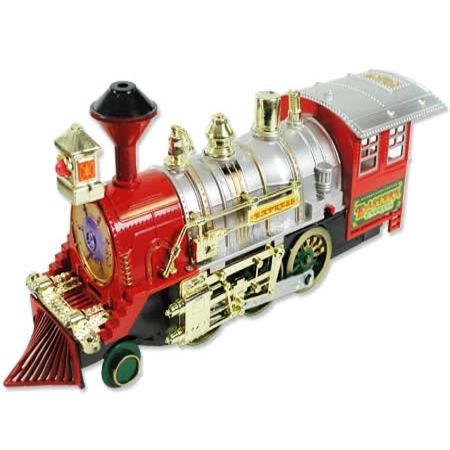 electric train set with smoke