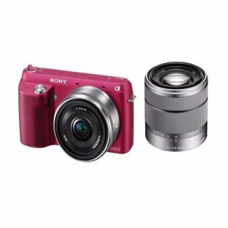 Sony NEX-F3D Digital Camera with 16mm & 18-55mm Lens