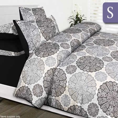 6pc Jake Bed Set - Single Quilt Cover, Fitted Sheet & Pillowcases