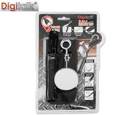 Digitalk 3-in-1 Flexilight, Inspection Mirror and Pouch Set 