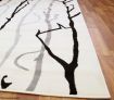 Modern Rug with Branch Design - Off White, 230x160cm