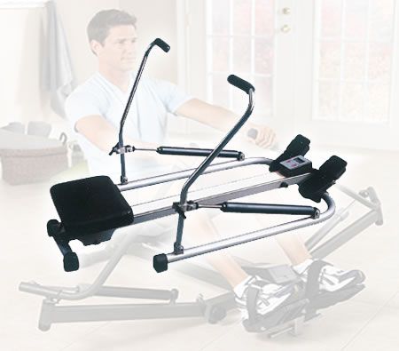 Fitness Exercise Low Impact Rowing Machine with Digital Display Computer