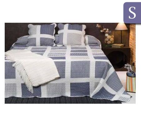 Oxford Microfibre Coverlet Set - Single / King Single
