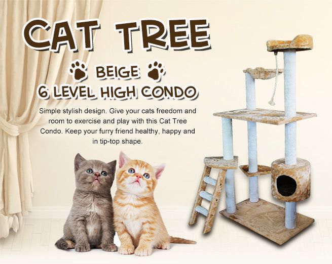 6 Level High Cat Tree Condo Crazy Sales