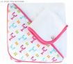 JJ Cole Baby Hooded Bath Towel & Washcloth Set - Bright Giraffes