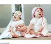 JJ Cole Baby Hooded Bath Towel & Washcloth Set - Bright Giraffes