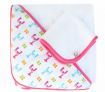 JJ Cole Baby Hooded Bath Towel & Washcloth Set - Bright Giraffes