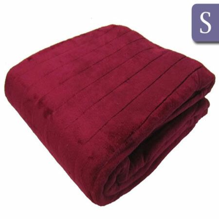 Elegant Microfibre Blanket - Single Bed, Burgundy | Crazy Sales