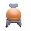 Exercise Gym Balance Ball Chair with Inflator - Orange