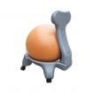 Exercise Gym Balance Ball Chair with Inflator - Orange