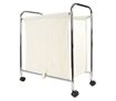 Laundry Trolley Basket with 3 Section Liner Bag