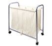 Laundry Trolley Basket with 3 Section Liner Bag