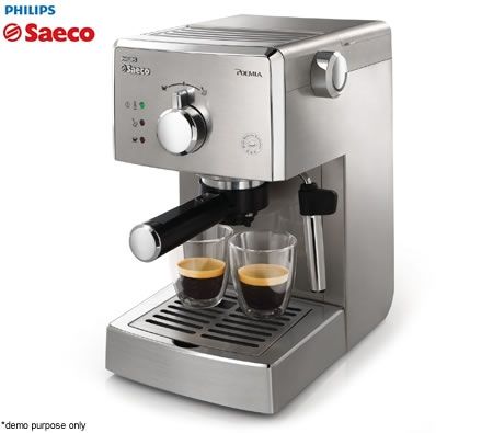 Philips Saeco Espresso Machine With Crema Filter - Poemia