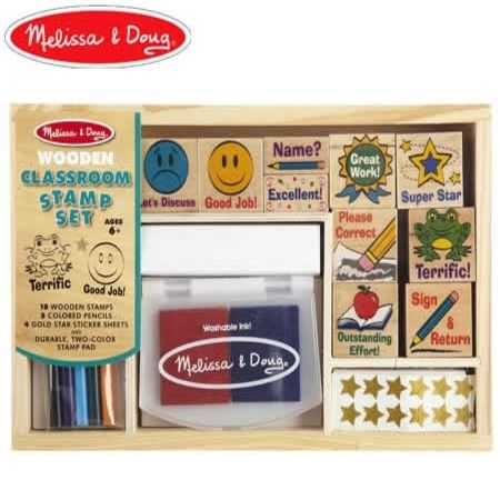 melissa and doug teacher stamp set