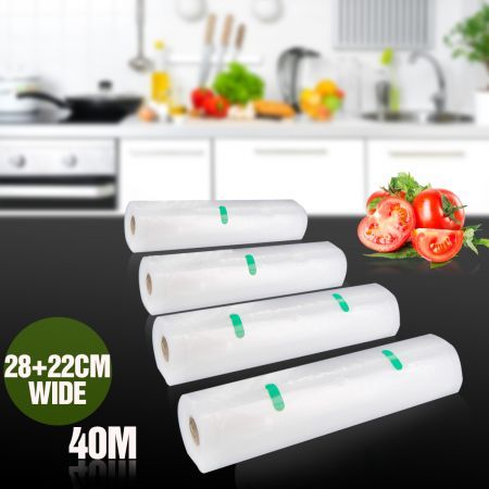 4 Vacuum Sealer Food Saver Bags Replacement Rolls