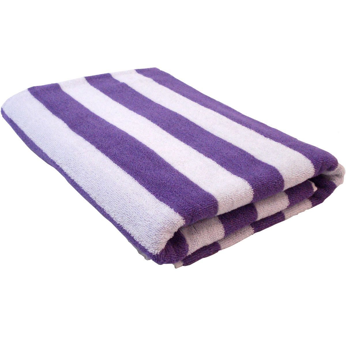 Large Cotton Beach Towel Purple