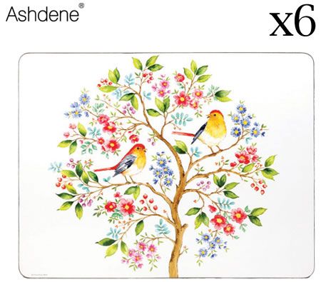 Ashdene 6 Piece Placemat Set - Tree of Life