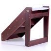 Pet Stairs Dog Cat Ladder Folding Puppy Ramp for Bed Car Couch 4 Steps and Plush Mat