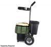 Portable Garden Tool Caddy Trolley with Tool Pouch & Buckets