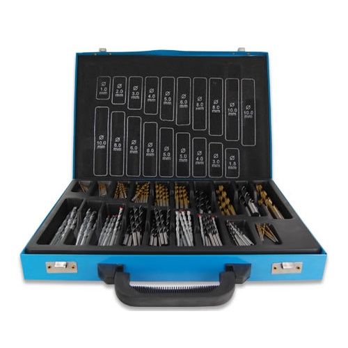 160 Piece Professional Series Drill Bit Set in Metal Storage Case