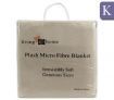Luxury Micro Fibre Blanket - King/Suede