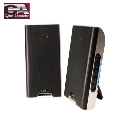 Cyber Acoustics Set of 2 Portable USB Powered Multimedia PC Desktop ...
