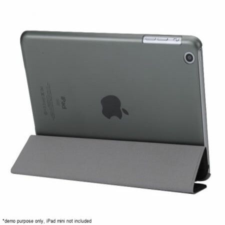 iPad Mini Smart Cover with Folding Stand & Clear Back Case - Black