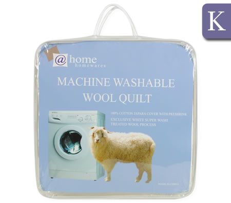 Machine Washable 500 gsm Wool Quilt - King