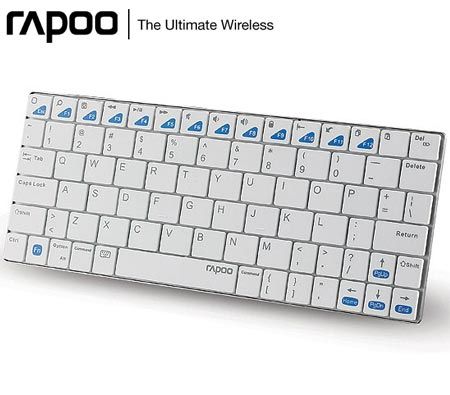 Rapoo E6300 Compact Bluetooth Ultra-slim Keyboard for iPad (Blade ...
