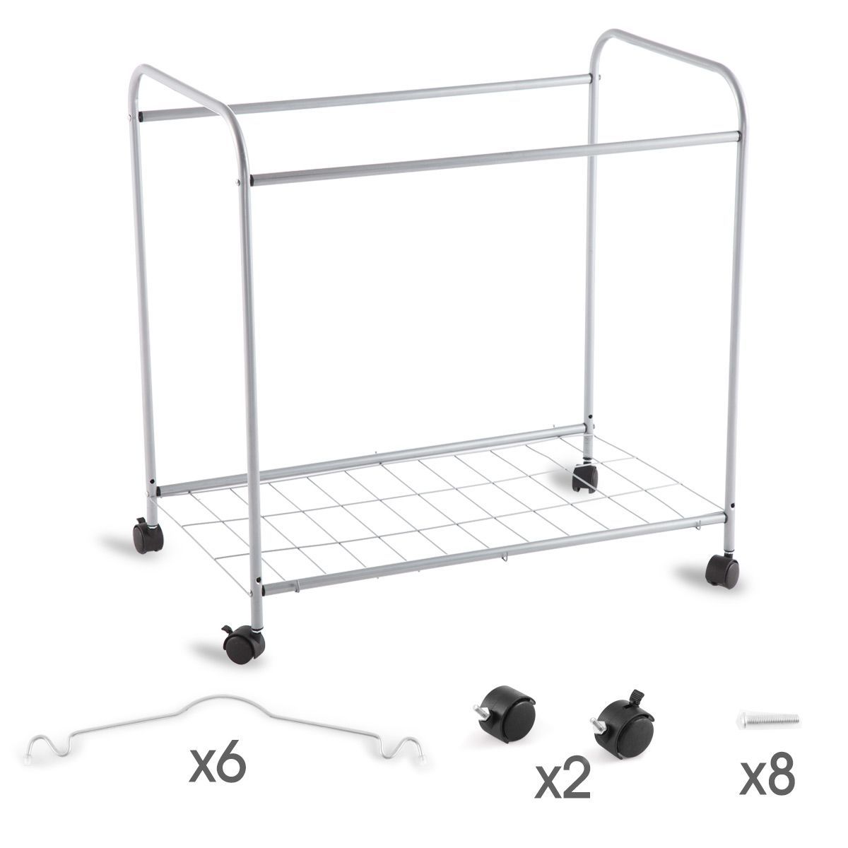 3 Compartment Laundry Basket Trolley Crazy Sales