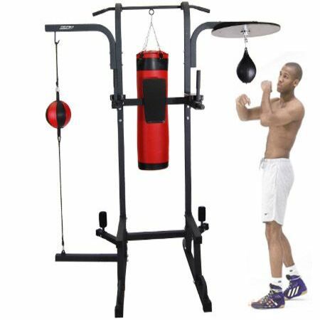 4 station heavy bag stand