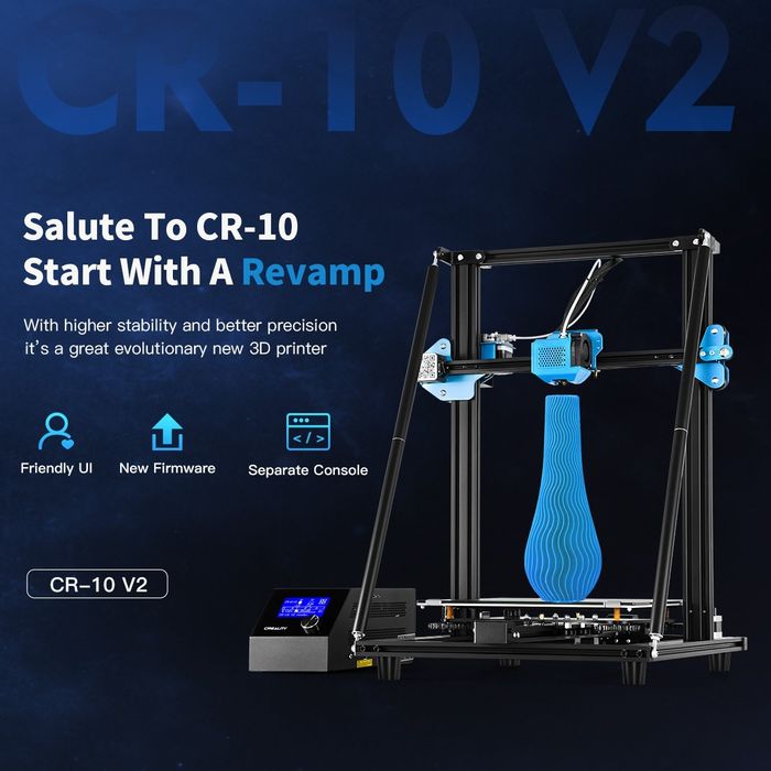 Newest Creality Auto Leveling 3D Printer CR-10V2 490*570*640mm   