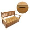 Wooden Garden Storage Bench