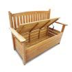 Wooden Garden Storage Bench