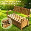 Wooden Garden Storage Bench