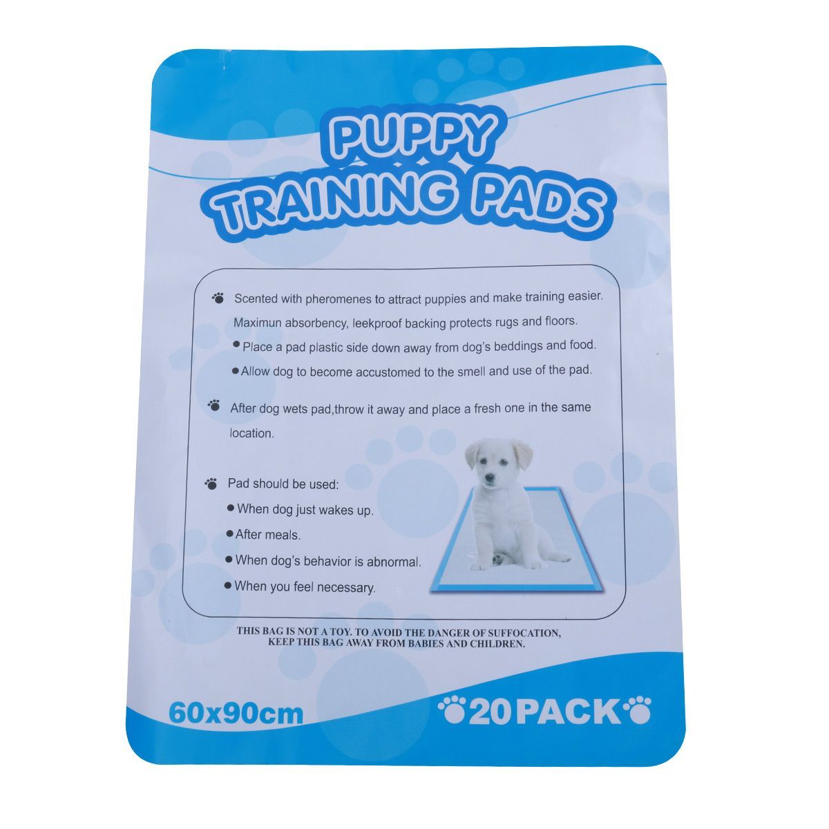 Pack of 80PCs 60 cm x 90 cm Puppy Training Pads for Puppies & Indoor