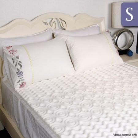 Single Size Mattress Foam Underlay - 7 Zone Egg Crate