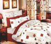 Palm Island Quilt Cover Set Cosmos Burgundy - Double Bed