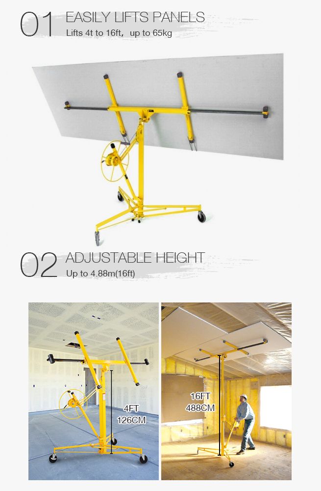Shogun 16ft 65kg Drywall Panel Lifter Plaster Board Crazy Sales