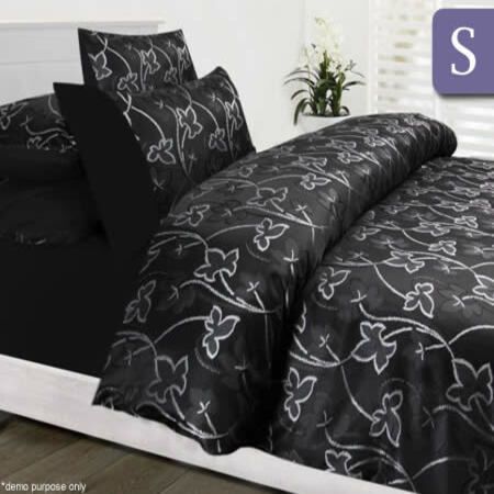 Accessorize Single Bed Quilt Cover Set - Revival Black