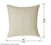 Single Cushion Cover - Cream Chenille