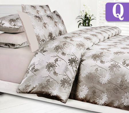 Accessorize Queen Bed Quilt Cover Set - Petra Latte