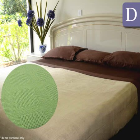 Pinnacle Cellular Cotton Blanket - Double - Frost