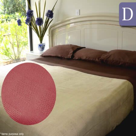 Pinnacle Cellular Cotton Blanket - Double - Pink