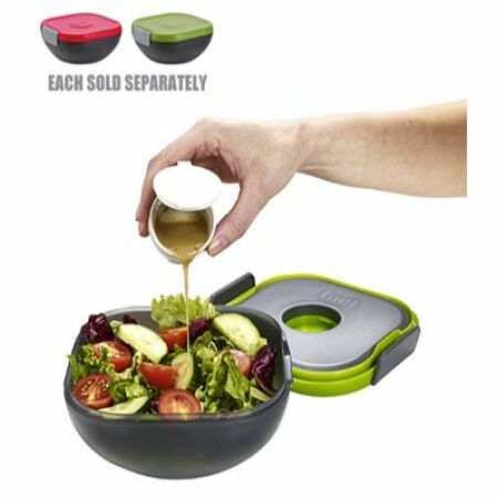 Salad On The Go w/ Ice Pack - Red