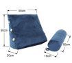 3-in-1 Back Support Pillow Red & Blue Set